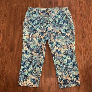 ZOZO Women’s Floral Pants Classic Ankle Pants Size 22 NWT